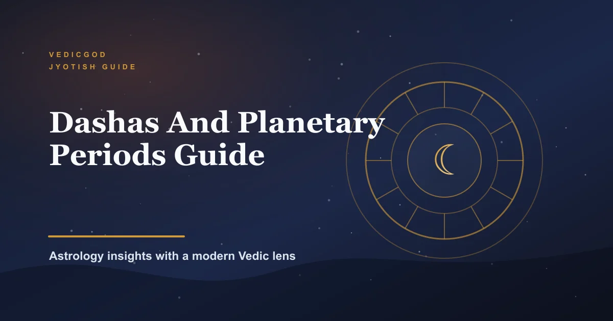 Dasha Calculator: Planetary Periods Guide