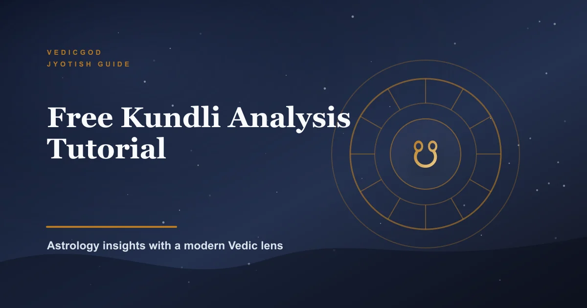 Free Kundli Analysis: How to Read Your Birth Chart