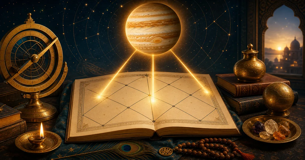 Jupiter Aspects in Vedic Astrology: Guru Drishti Guide