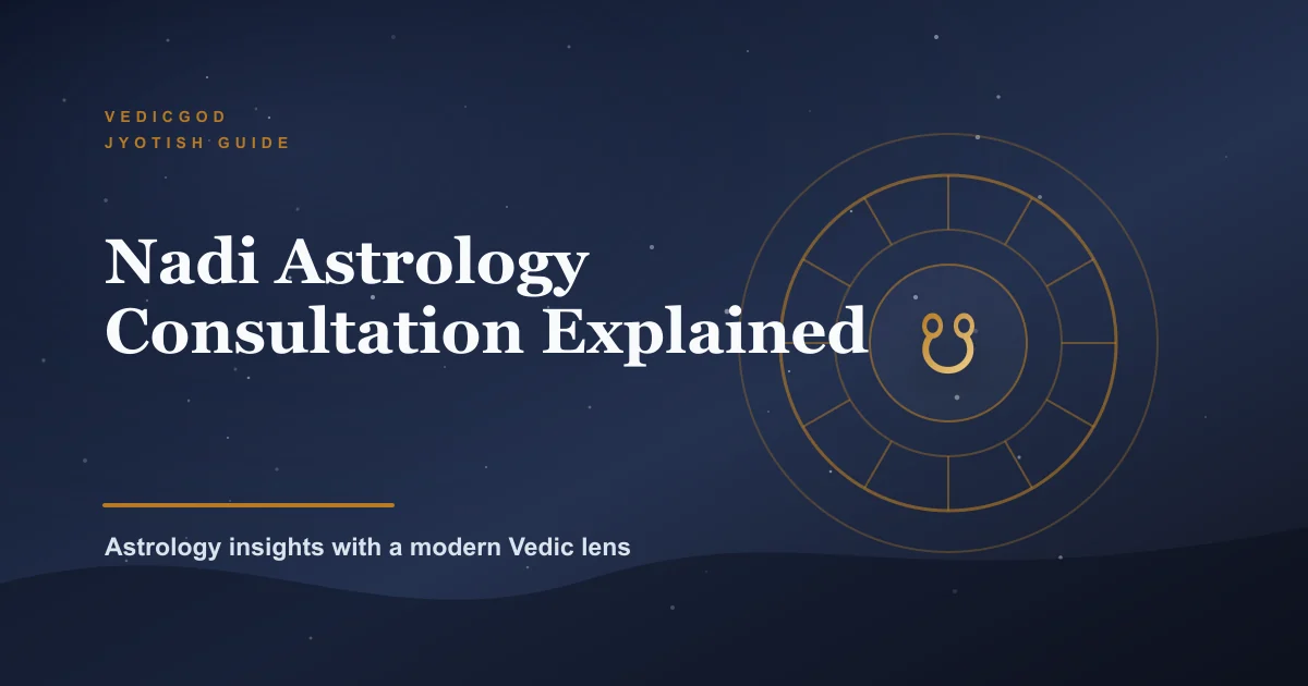 Nadi Astrology Consultation: Palm Leaf Reading Guide